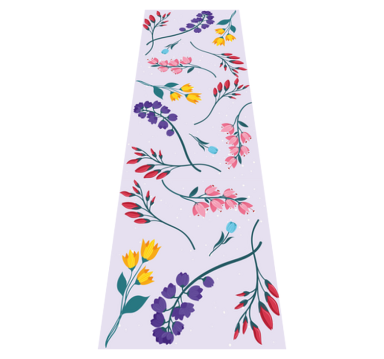 Tapete vinílico flores e plantas jardim minimalista - TenStickers