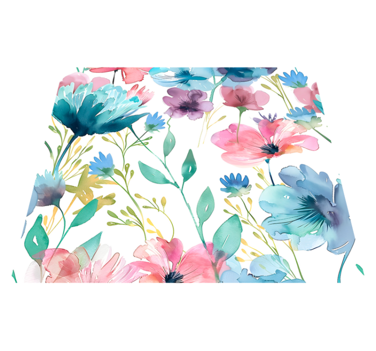 Tapete vinílico flores e plantas flores silvestres no verão - TenStickers