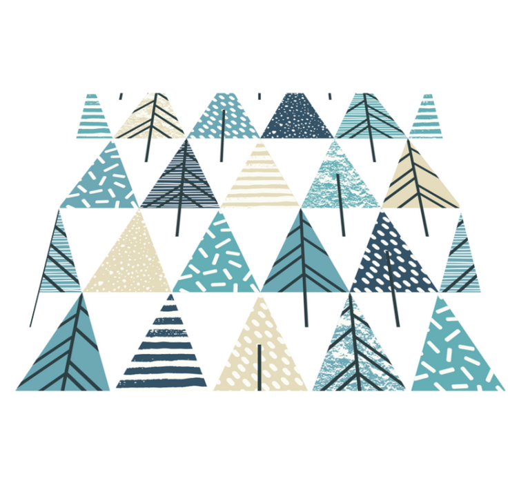 Tapete vinílico quarto padrão nórdico - TenStickers