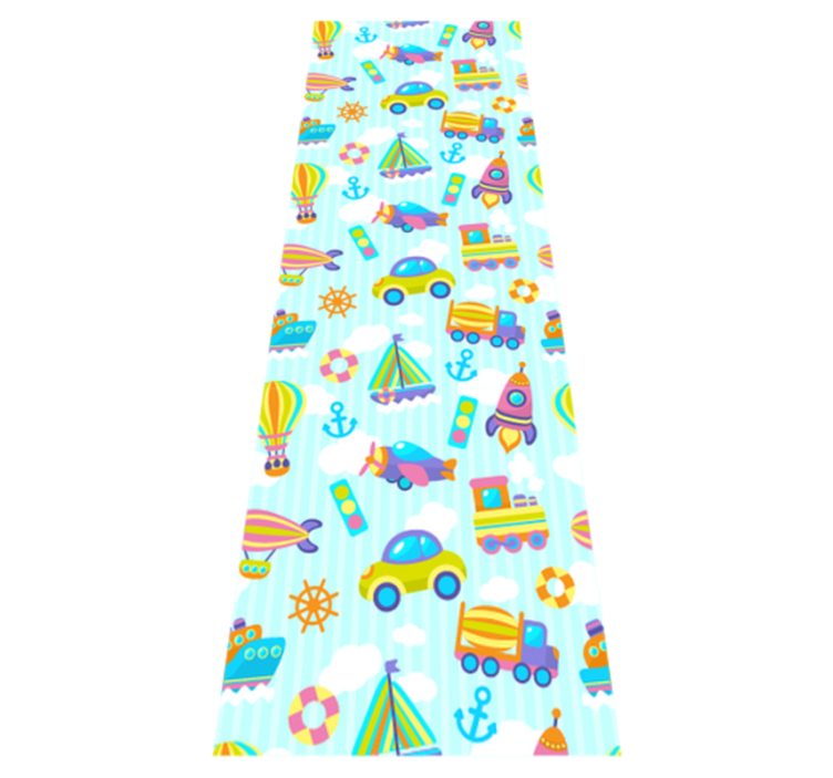 Tapete vinílico quarto com lindo design de carros - TenStickers