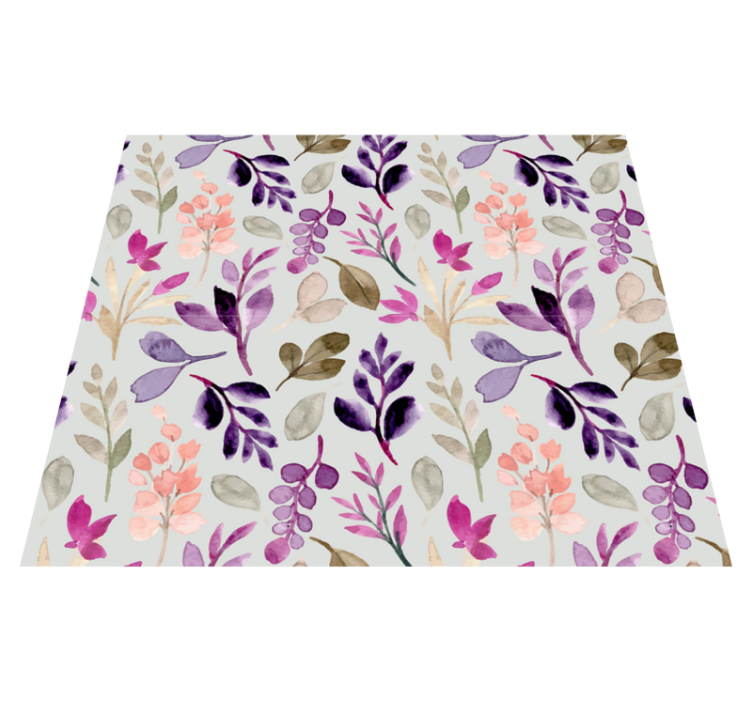 Tapete vinílico quarto floral em cores suaves - TenStickers