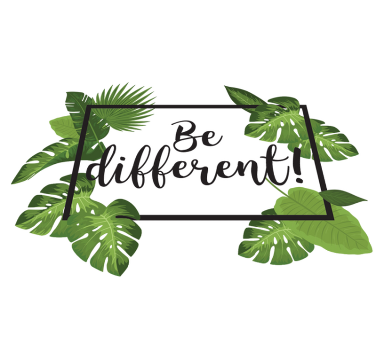 Tapete vinílico flores e plantas seja diferente - TenStickers