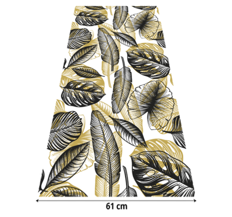 Tapete vinílico flores e plantas tropicais elegantes - TenStickers