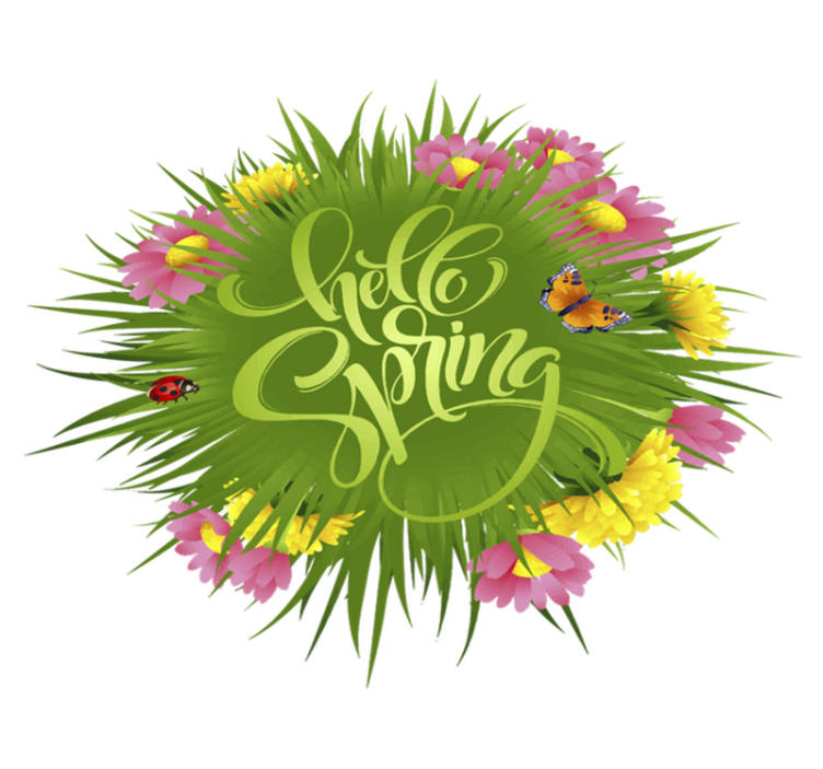 Tapete vinílico flores e plantas campo de flores - TenStickers