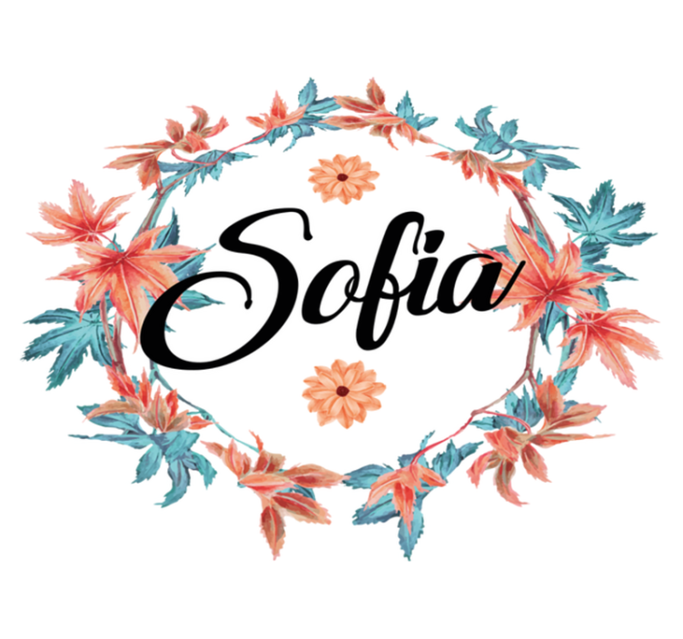 Tapete vinílico flores e plantas coroa de flores outonal - TenStickers