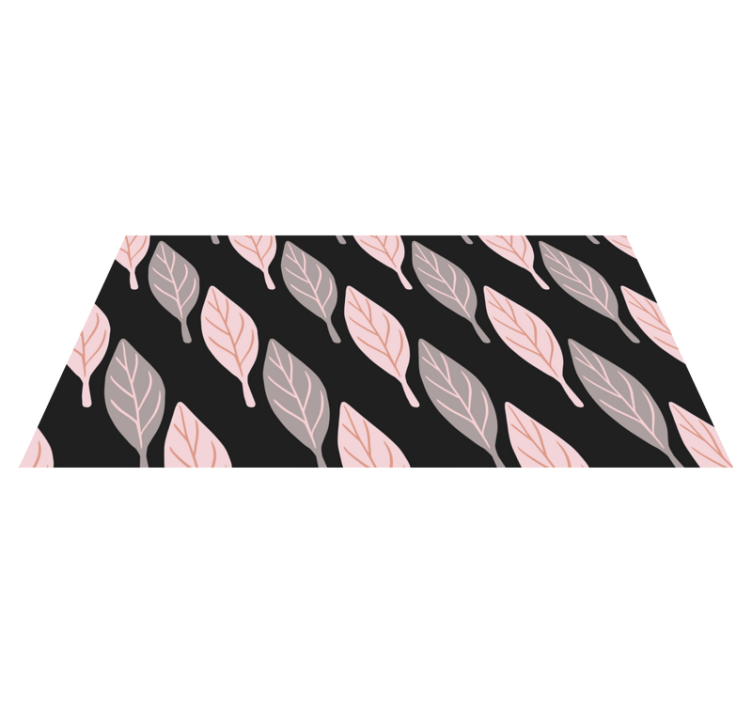 Tapete vinílico flores e plantas padrão de folhas estiloso - TenStickers