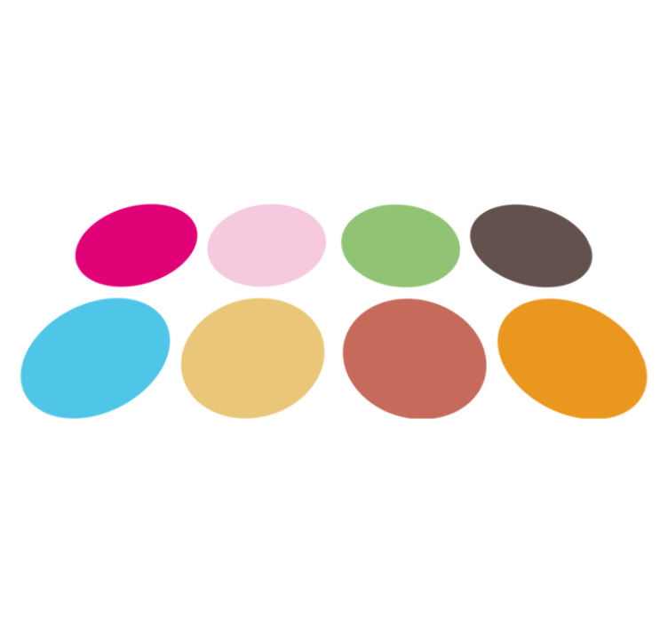 Tapete vinílico criança com adesivos coloridos - TenStickers