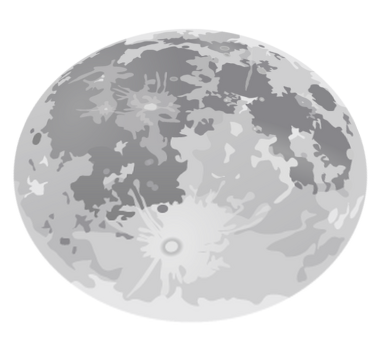 Tapete vinílico criança lua cheia - TenStickers