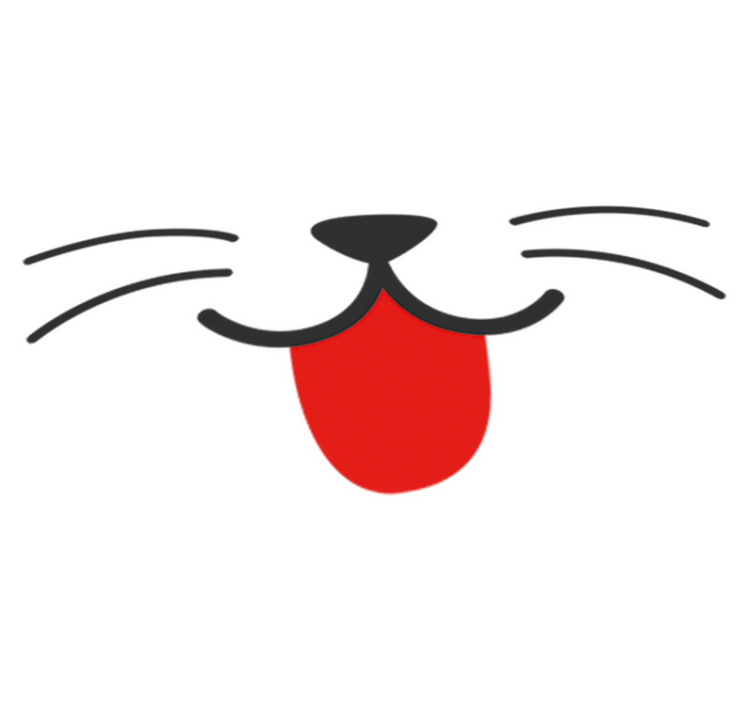 Tapete vinílico criança com adesivo de gato - TenStickers