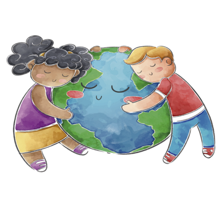 Tapete vinílico criança globo para crianças - TenStickers