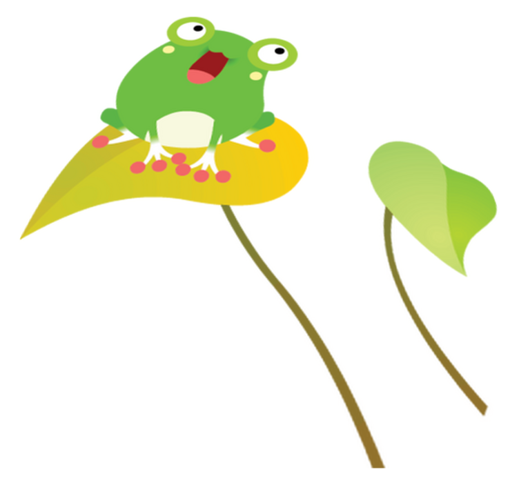 Tapete vinílico criança sapo cantor - TenStickers