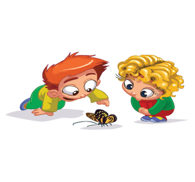 Tapete vinílico criança para meninos curiosos - TenStickers