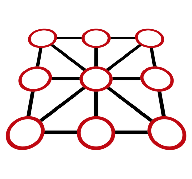 Tapete vinílico de jogos jogo da velha - TenStickers