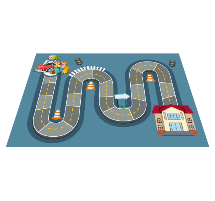 Tapete vinílico de jogos caminho de tabuleiro - TenStickers