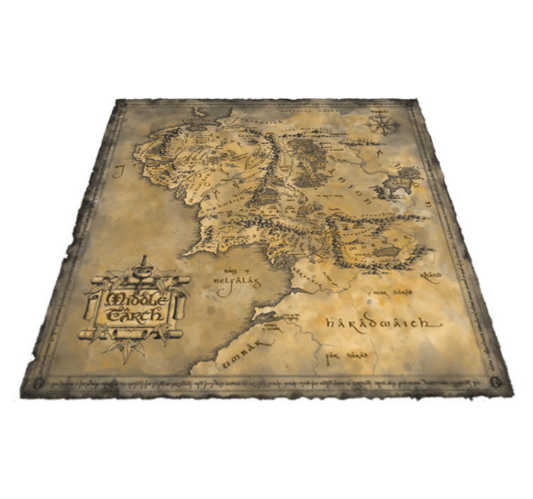 Tapete vinílico de mapa mundial decorativo médio - TenStickers