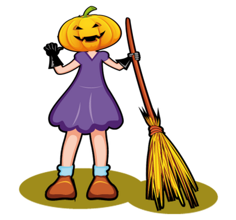 Tapete vinílico criança ilustração de halloween - TenStickers