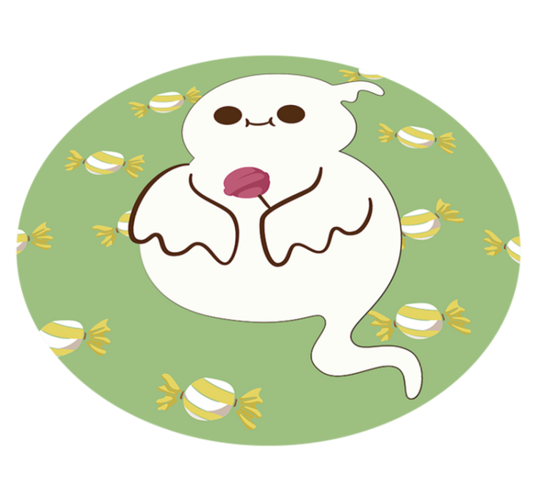Tapete vinílico criança fantasma divertido - TenStickers