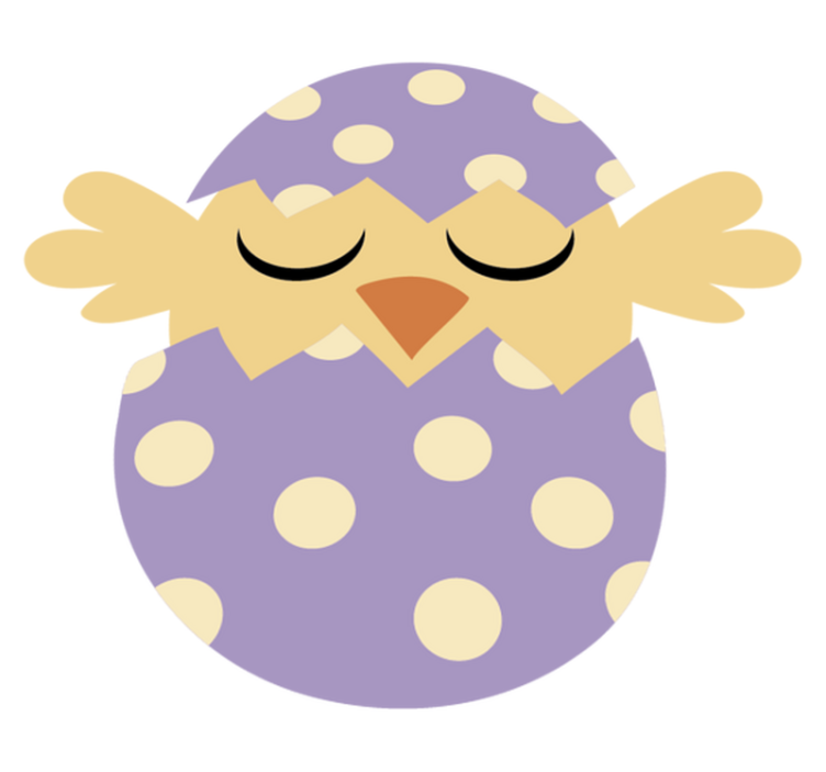Tapete vinílico criança pássaro da páscoa - TenStickers