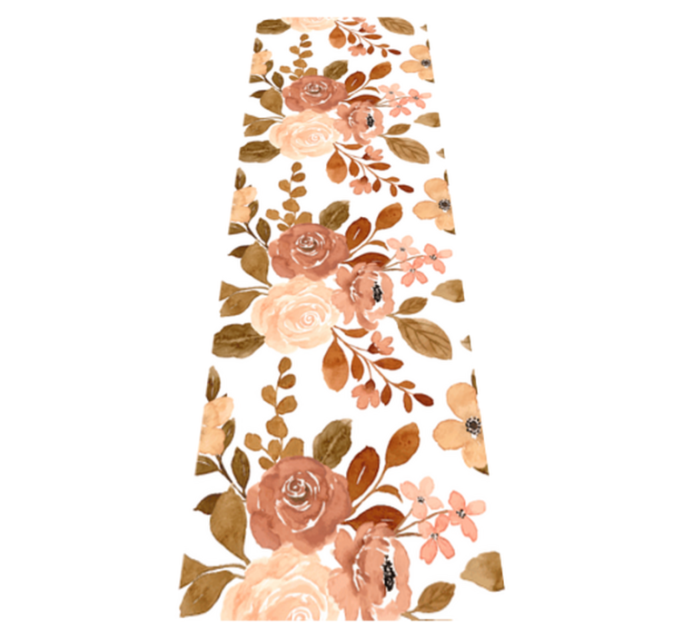 Tapete vinílico quarto flores elegantes em rosa pastel - TenStickers