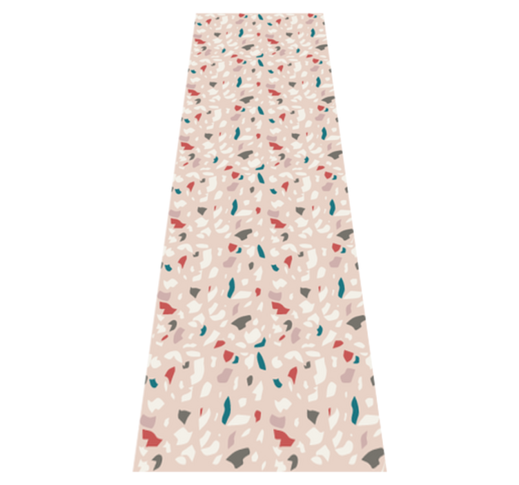 Tapete vinílico quarto com padrão efeito terrazzo - TenStickers