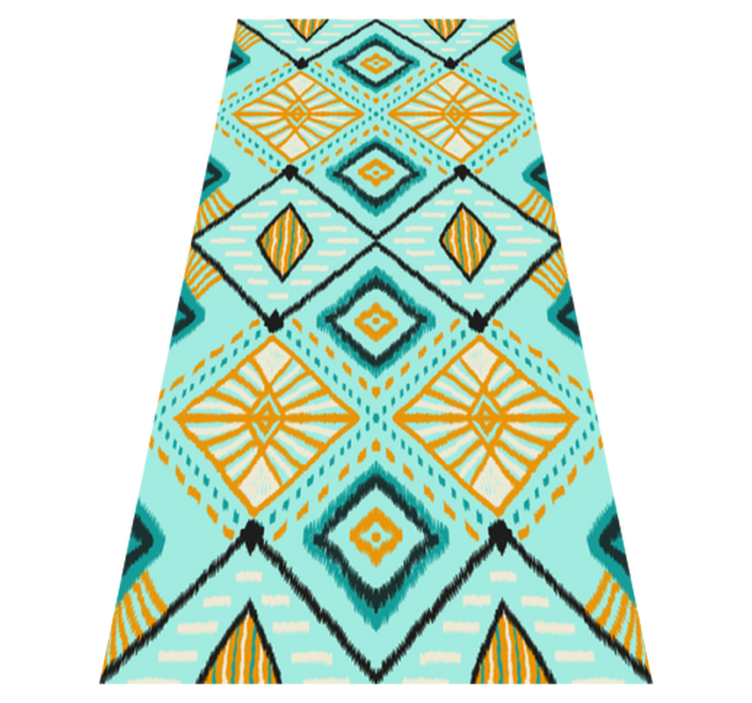 Tapete vinílico quarto estilo africano design geométrico - TenStickers