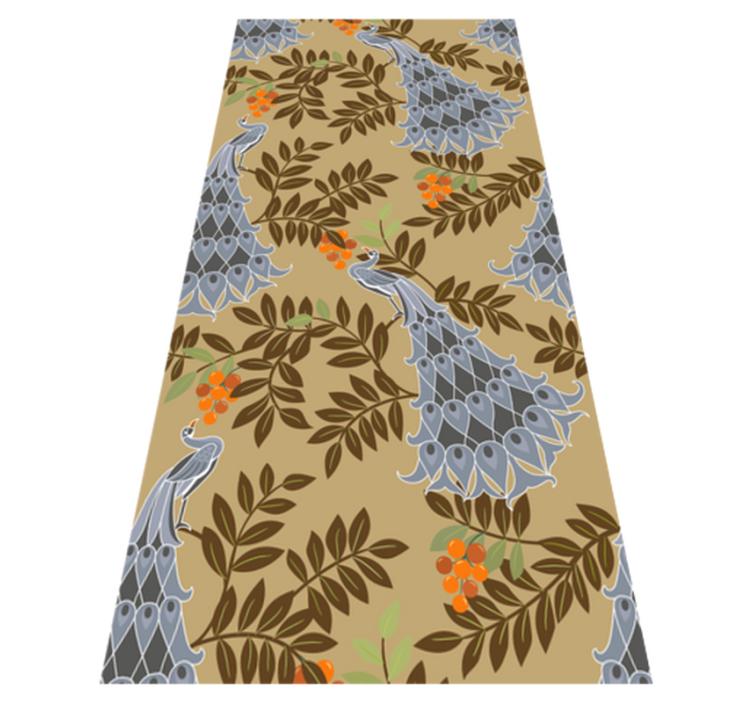 Tapete vinílico quarto design de pavão cinza africano - TenStickers