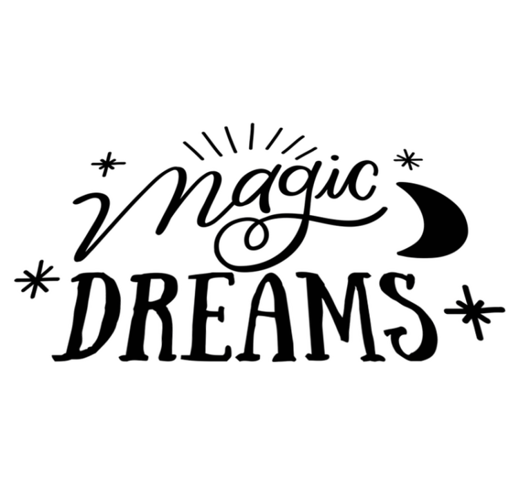 Tapete vinílico quarto sonhos mágicos - TenStickers