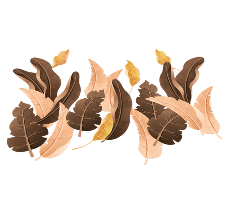 Tapete vinílico quarto plantas bege savannah - TenStickers