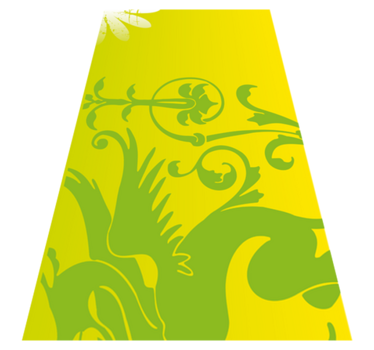 Tapete vinílico quarto dragão verde decorativo - TenStickers