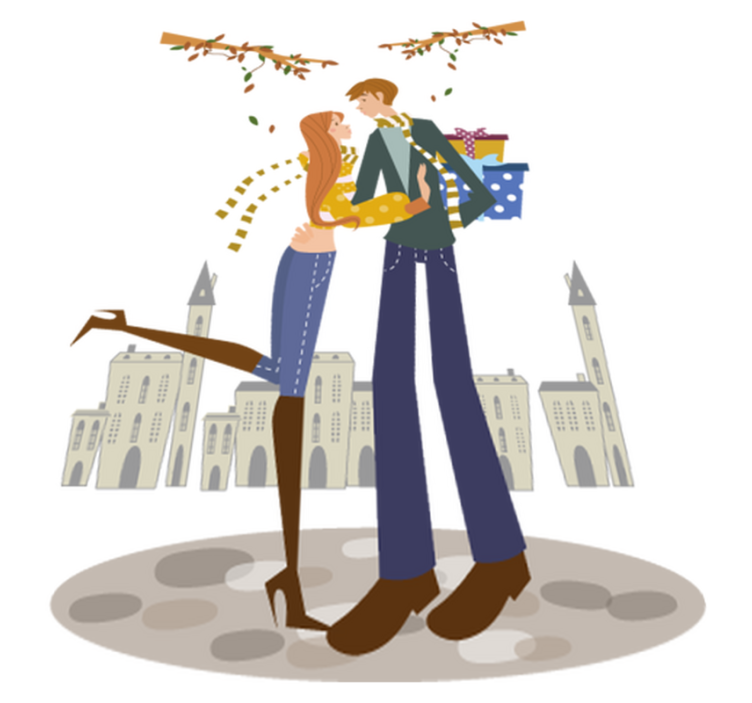 Tapete vinílico quarto casal outonal - TenStickers