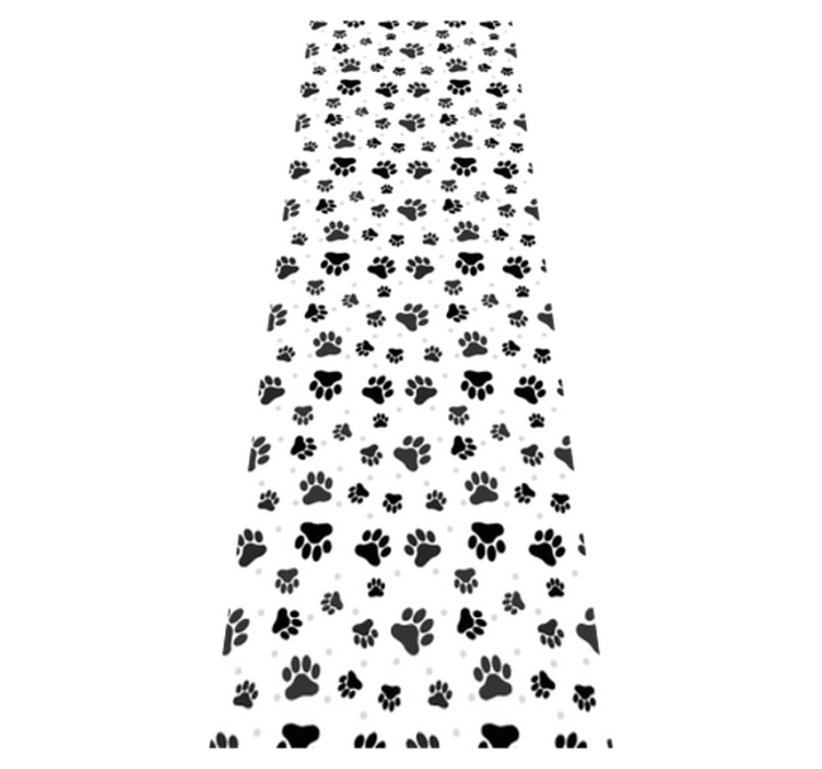 Tapete vinílico quarto com padrão de patas de animal - TenStickers