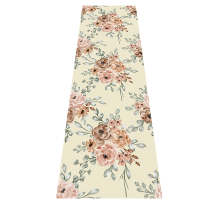 Tapete vinílico quarto pintura a óleo de rosas românticas - TenStickers