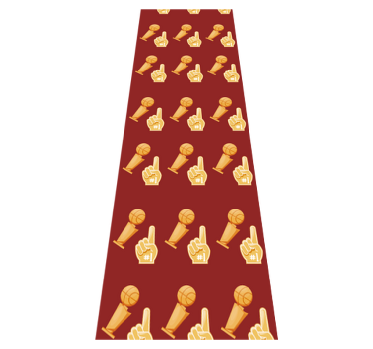 Tapete vinílico quarto padrão de basquete - TenStickers