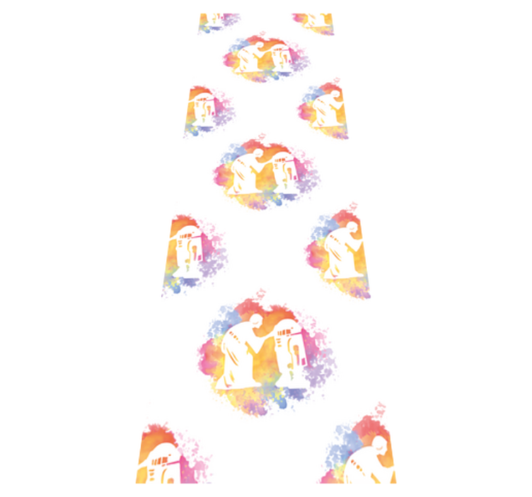 Tapete vinílico quarto padrão colagem brilhante cósmica - TenStickers