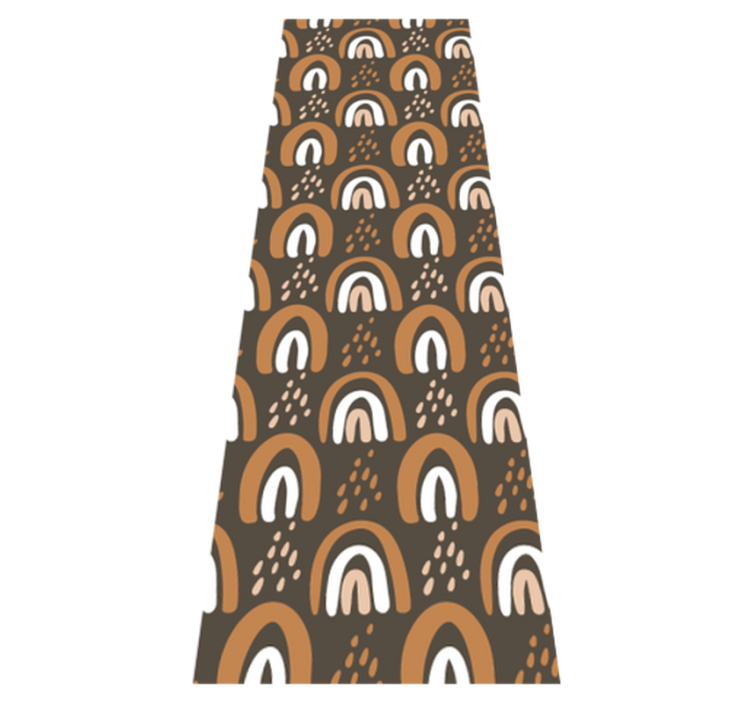 Tapete vinílico quarto com padrão de arco-íris e gotas - TenStickers