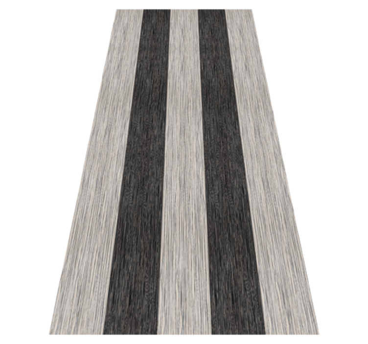 Tapete vinílico quarto efeito madeira preto e branco - TenStickers