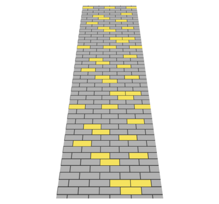 Tapete vinílico quarto padrão tijolo pantone - TenStickers