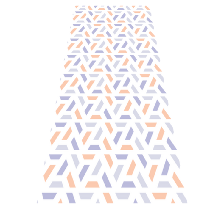 Tapete vinílico quarto com linhas geométricas nórdicas - TenStickers