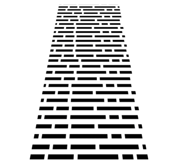 Tapete vinílico quarto retângulos preto e branco nórdicos - TenStickers