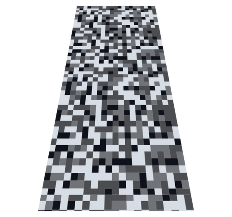 Tapete vinílico quarto quadrados cinza estilo nórdico - TenStickers