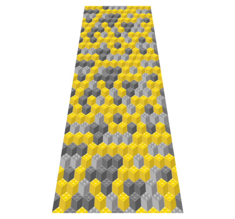 Tapete vinílico quarto blocos de construção pantone - TenStickers