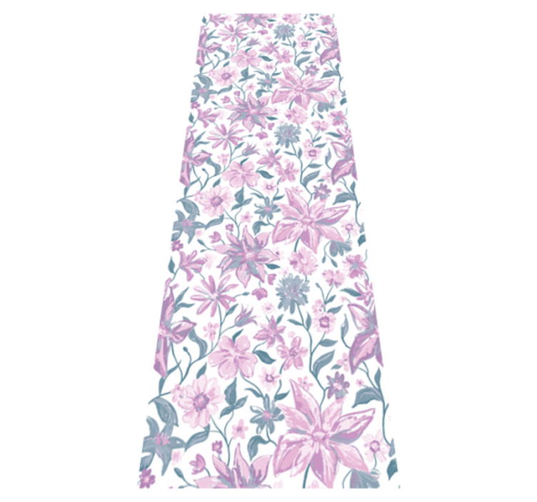 Tapete vinílico quarto rosas cinza e rosa - TenStickers