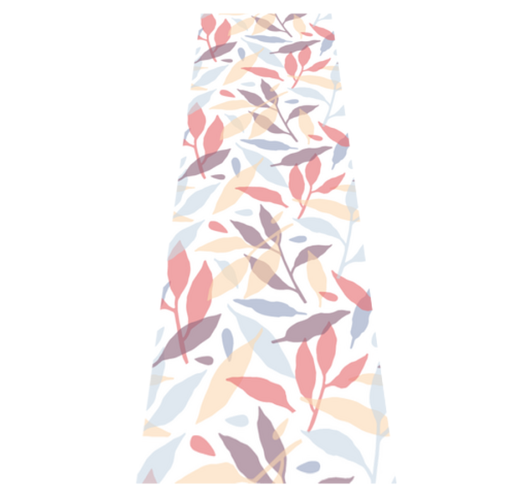 Tapete vinílico quarto ramos de árvore coloridos - TenStickers