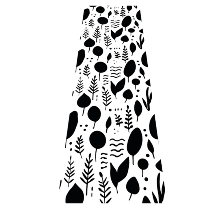 Tapete vinílico quarto imagens de natureza em preto e branco - TenStickers