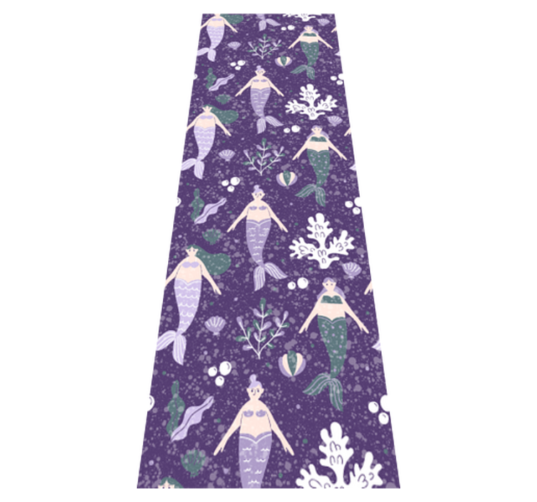 Tapete vinílico quarto splash de sereia - TenStickers