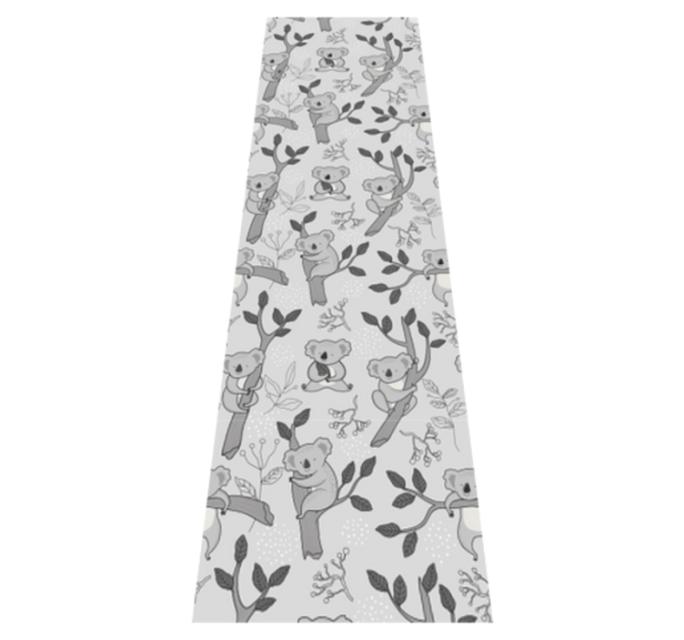 Tapete vinílico quarto padrão cinza de coala - TenStickers