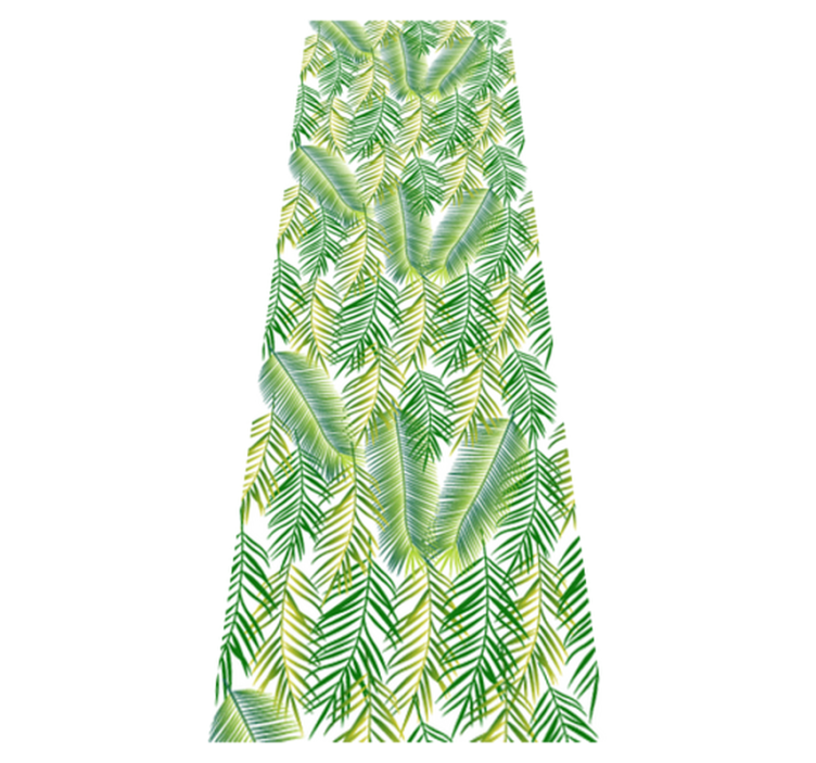 Tapete vinílico quarto com plantas ornamentais verdes - TenStickers