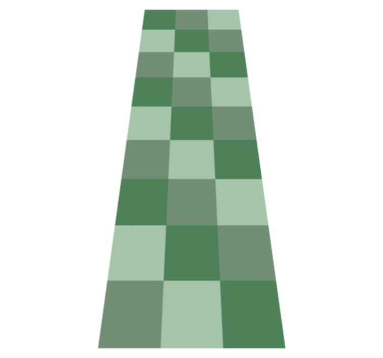 Tapete vinílico quarto em tons de azulejos verdes - TenStickers