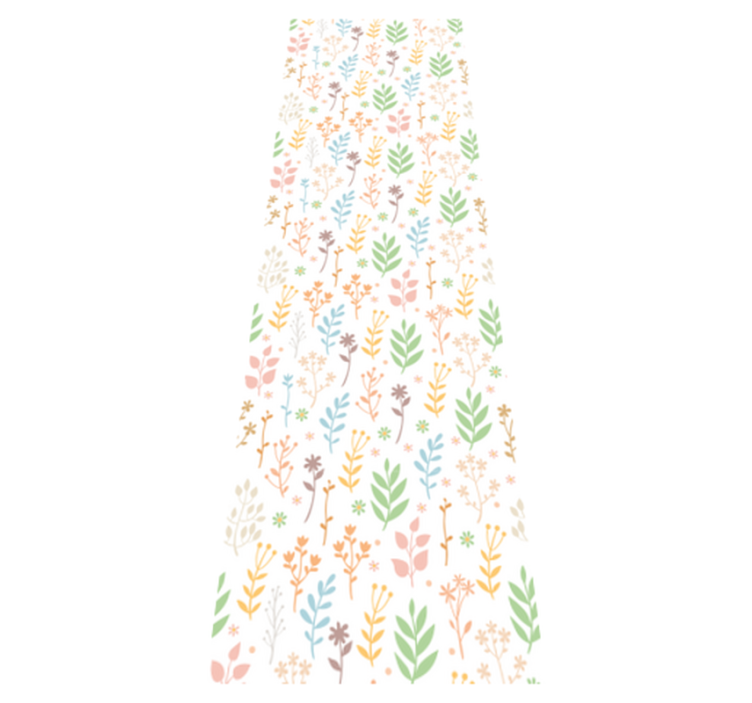 Tapete vinílico quarto com símbolos simples em branco - TenStickers