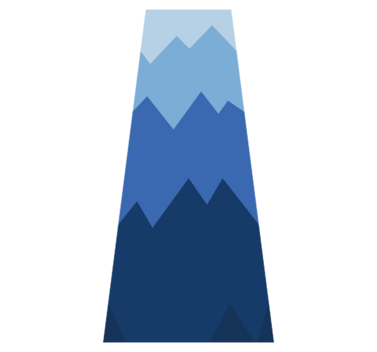 Tapete vinílico quarto colcha branca e azul - TenStickers